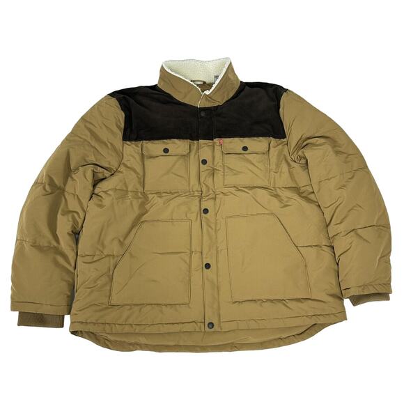 NWT Levi's Men's Brown Trucker Coat Jacket RN 54163 CA 57151 - Size 3XL J24 - Picture 1 of 7
